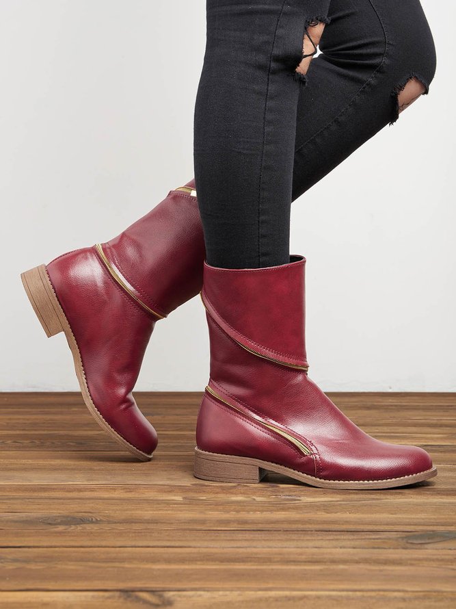 distressed ankle boots women