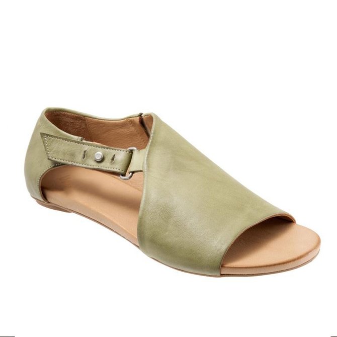 closed toe open back flat shoes