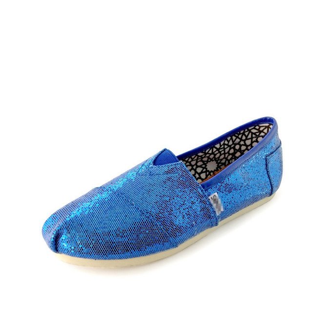 Zolucky Women Plus Size Toms Sparkling Glitter Flats zolucky