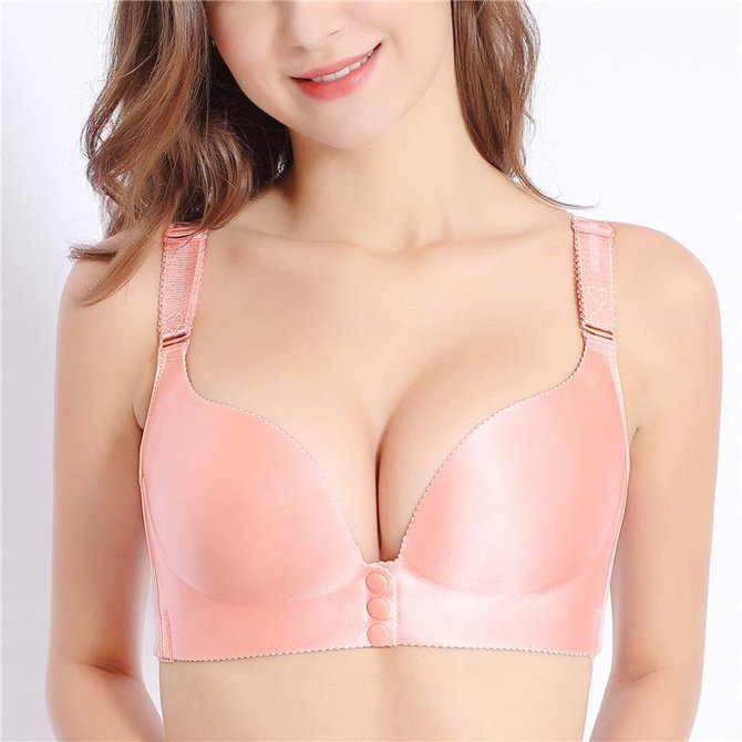 Wireless Front Opening   Soft  Gathering Bras