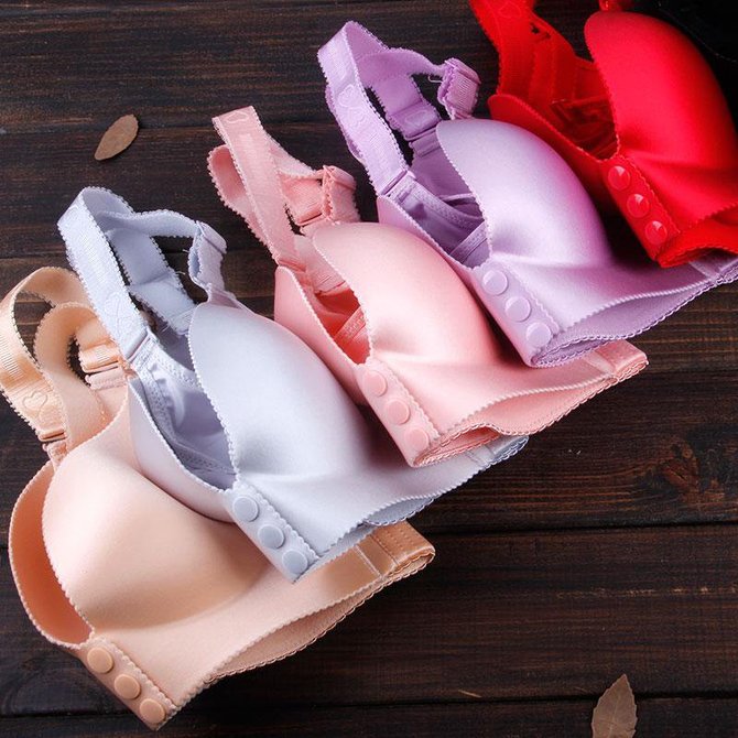 Wireless Front Opening   Soft  Gathering Bras