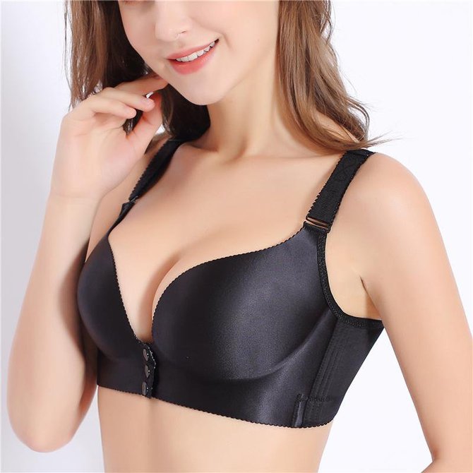 Wireless Front Opening   Soft  Gathering Bras