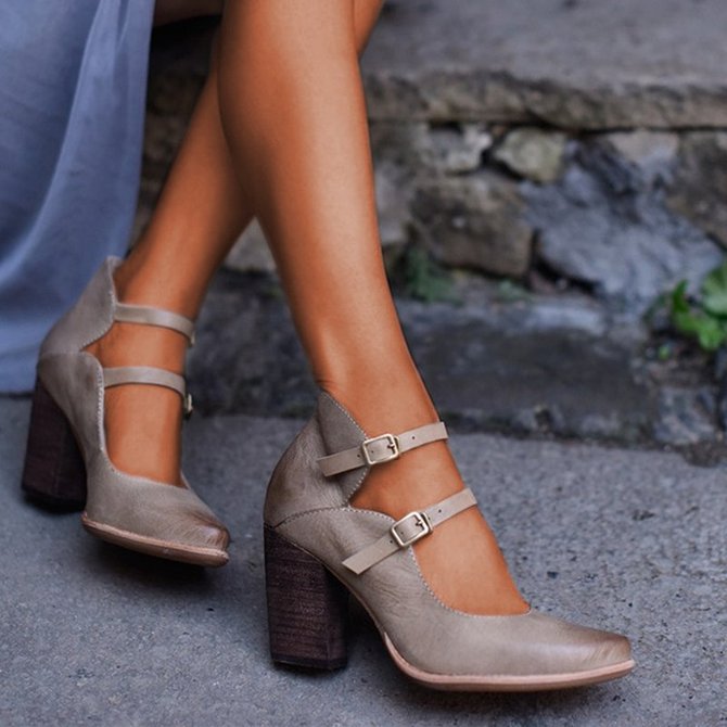 casual high heel sandals