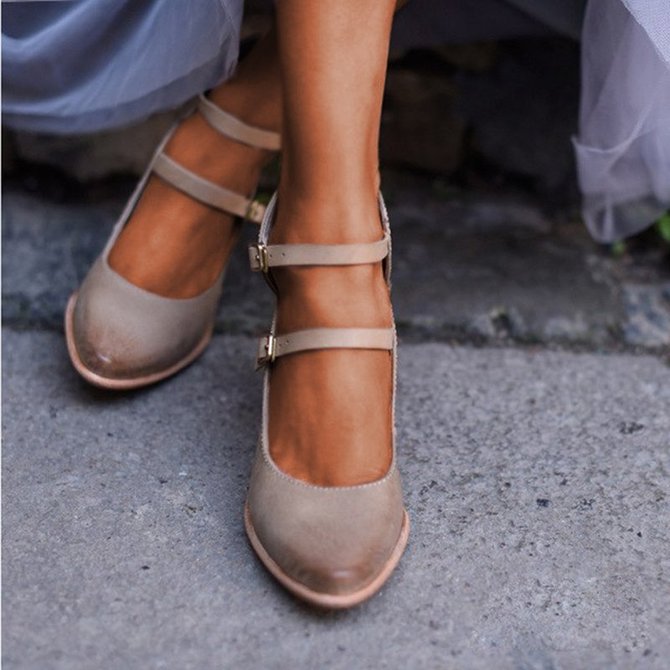 vintage chunky heels
