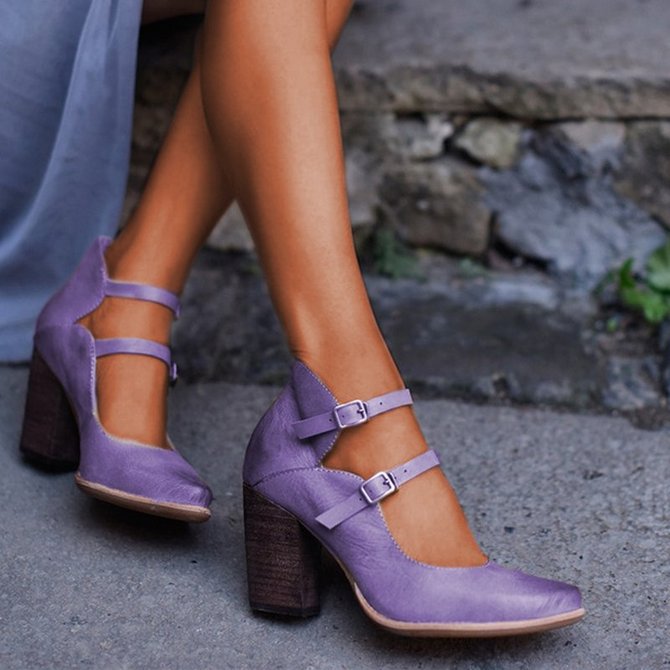 vintage chunky heels