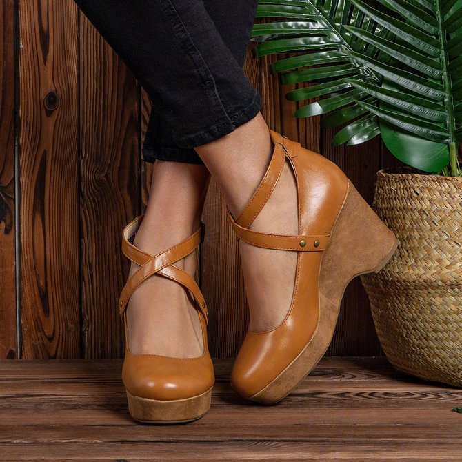 Clogs For Women Closed Toe Shoes Chunky Heel Heels Ankle Strap Sandals