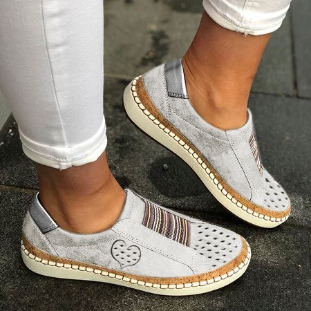 flat heel pu shoes