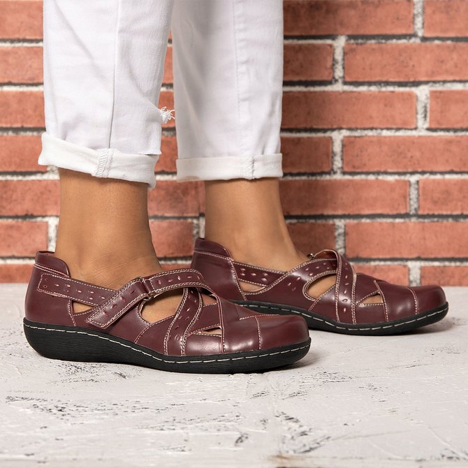 Women Date Summer Sandals | Shoes | Zolucky Sandals Casual Red Closed Toe Sandals | zolucky