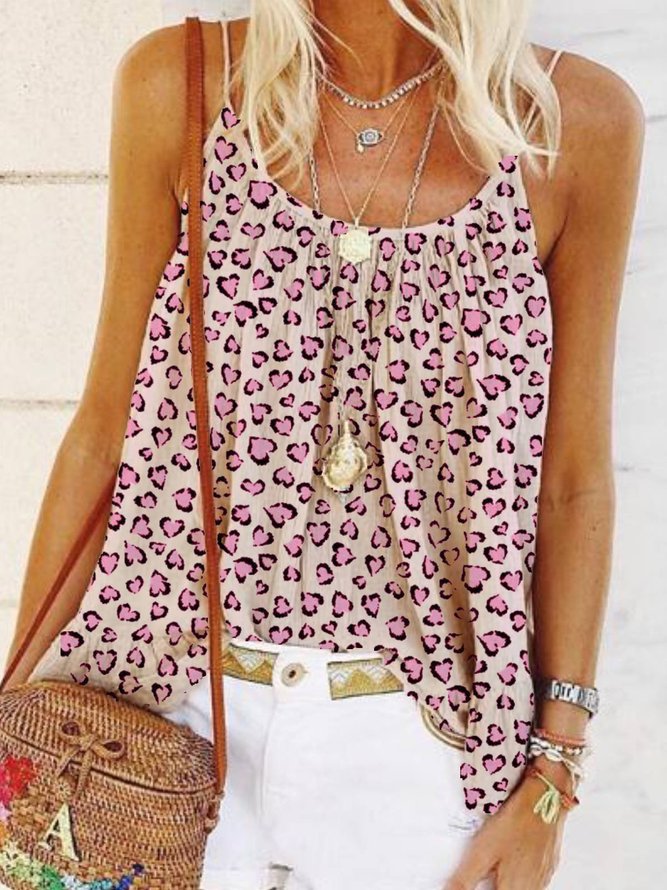 Apricot Casual V Neck CottonBlend Shirts & Tops zolucky