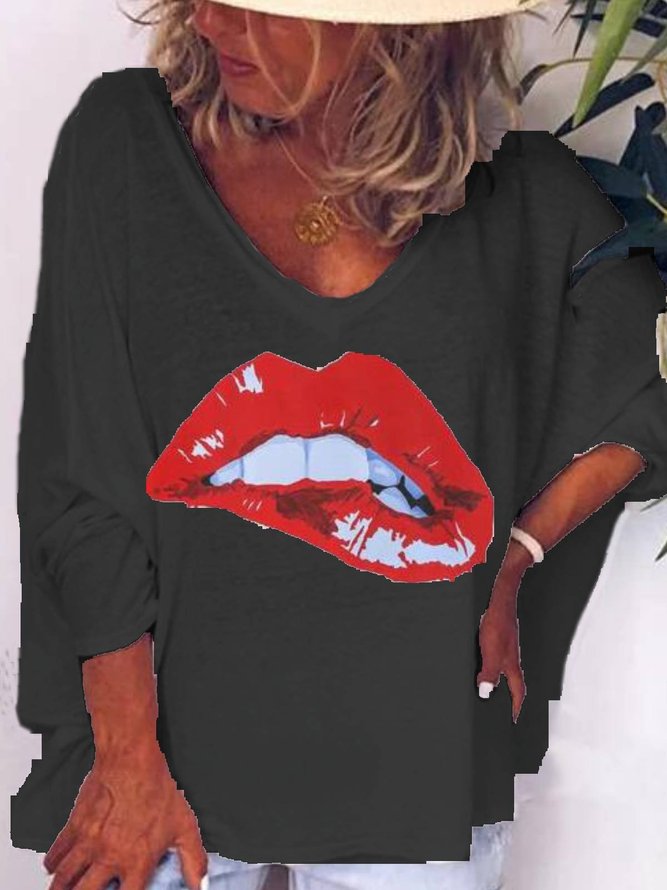 zolucky Printed Long Sleeve Tops