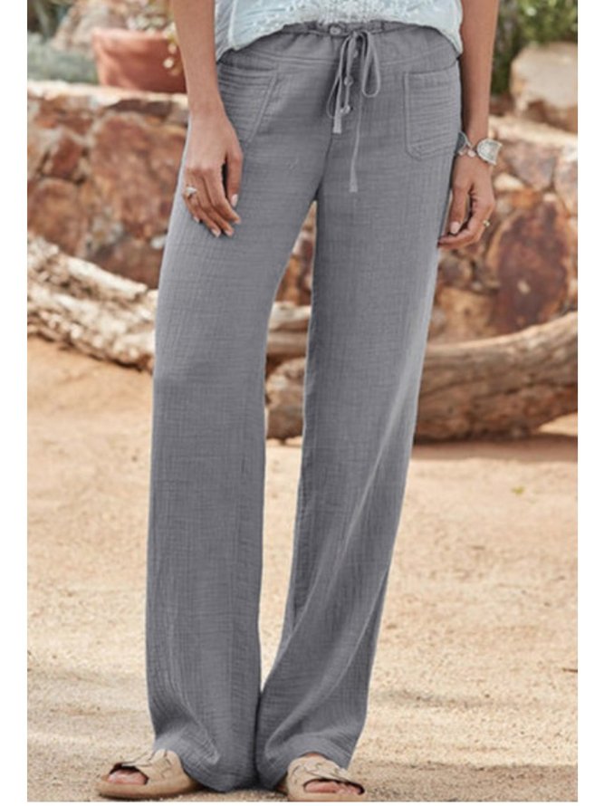 zolucky Women Casual Pocket Pants