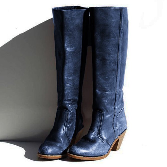 chunky heel boots size 5