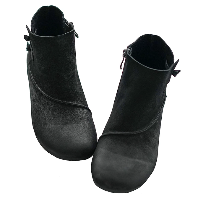 soft low heel boots