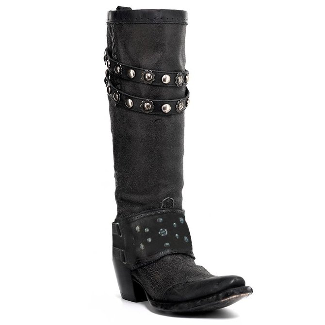 high heel western booties