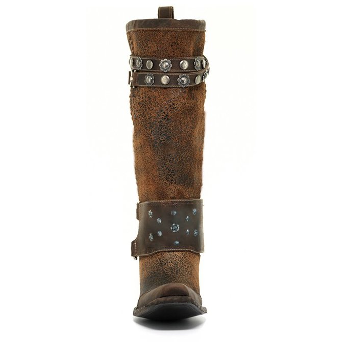 block heel western boots