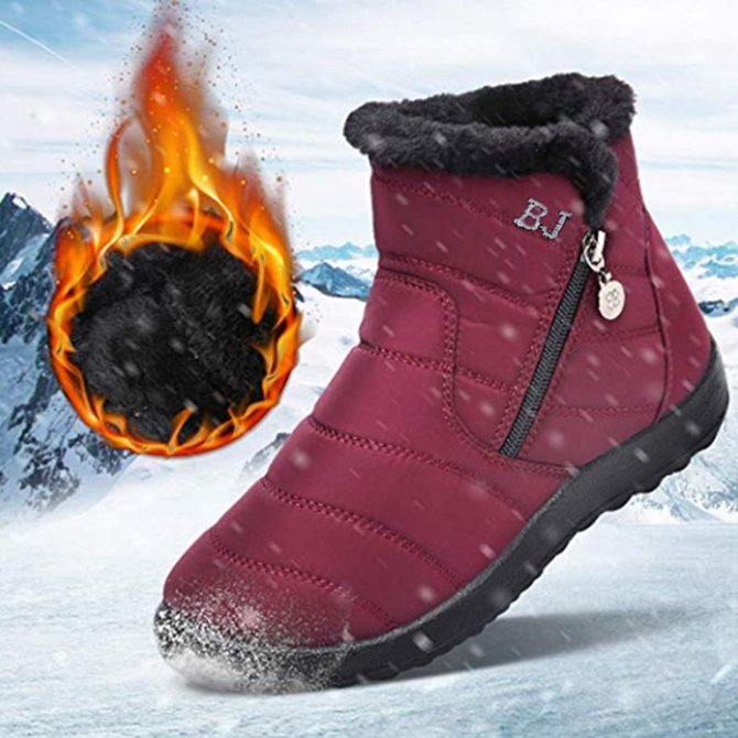zolucky Women Outdoor Anti-Slip Walking Snow Boots