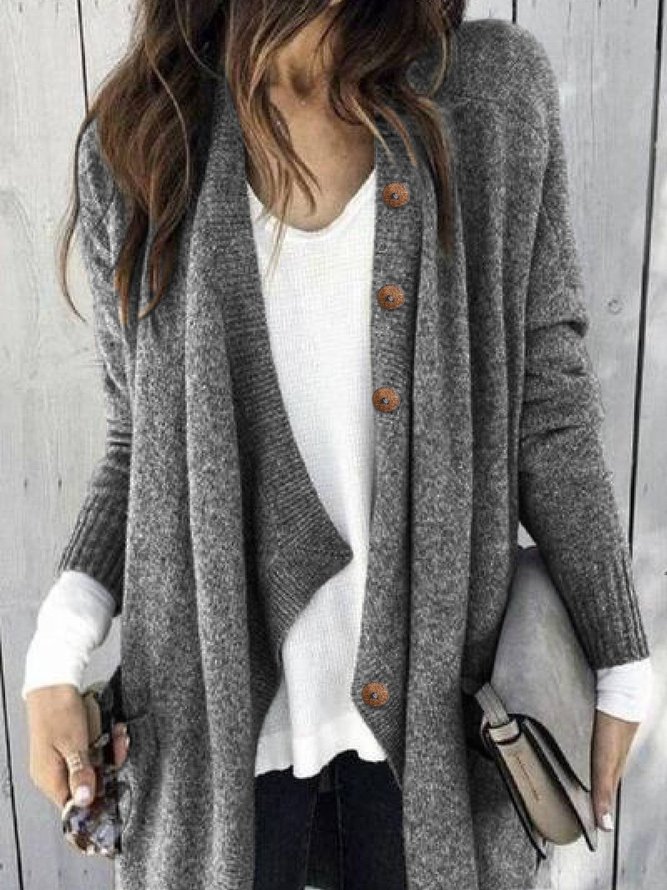 Women Loose Long Sleeve Cardigan Outwear