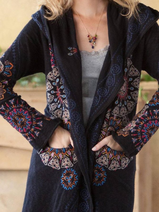 Cotton-Blend Casual Cardigan