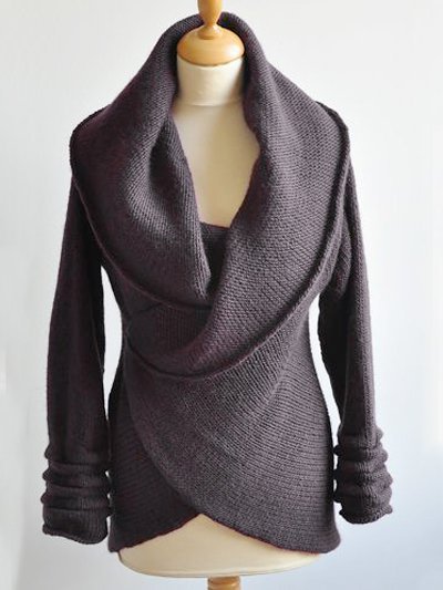 zolucky Casual Solid Cotton-Blend Long Sleeve Sweater