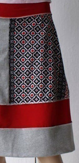 Women Floral-Print Checkered/plaid Vintage Skirt