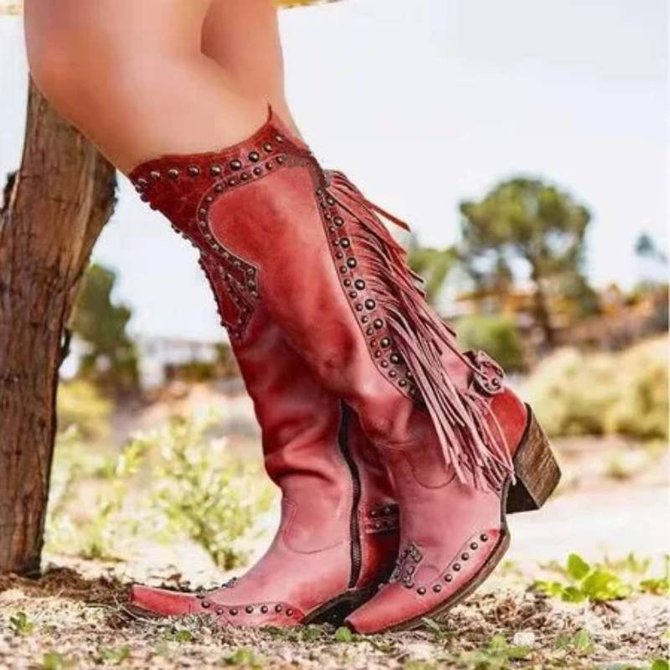 booties with tassel zipper