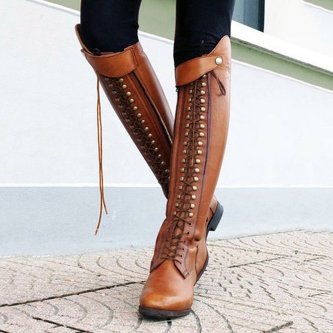 Women Horse Riding Booties Casual Shoes