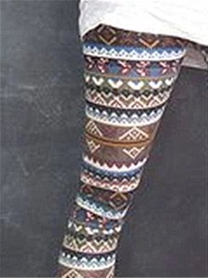 Autumn Winter Casual Vintage Printed Leggings