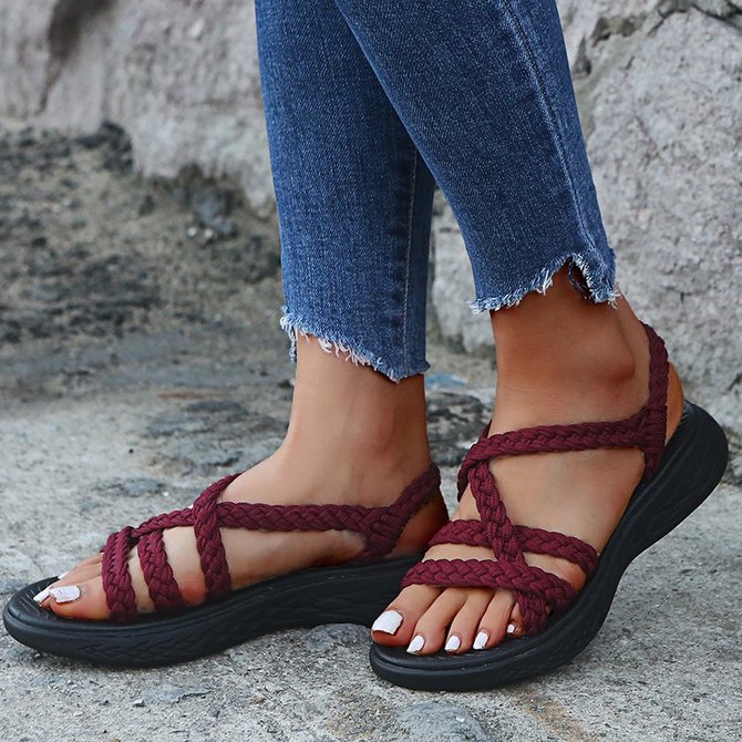 Women Arch Support Waterproof Slip-on Sandal | zolucky