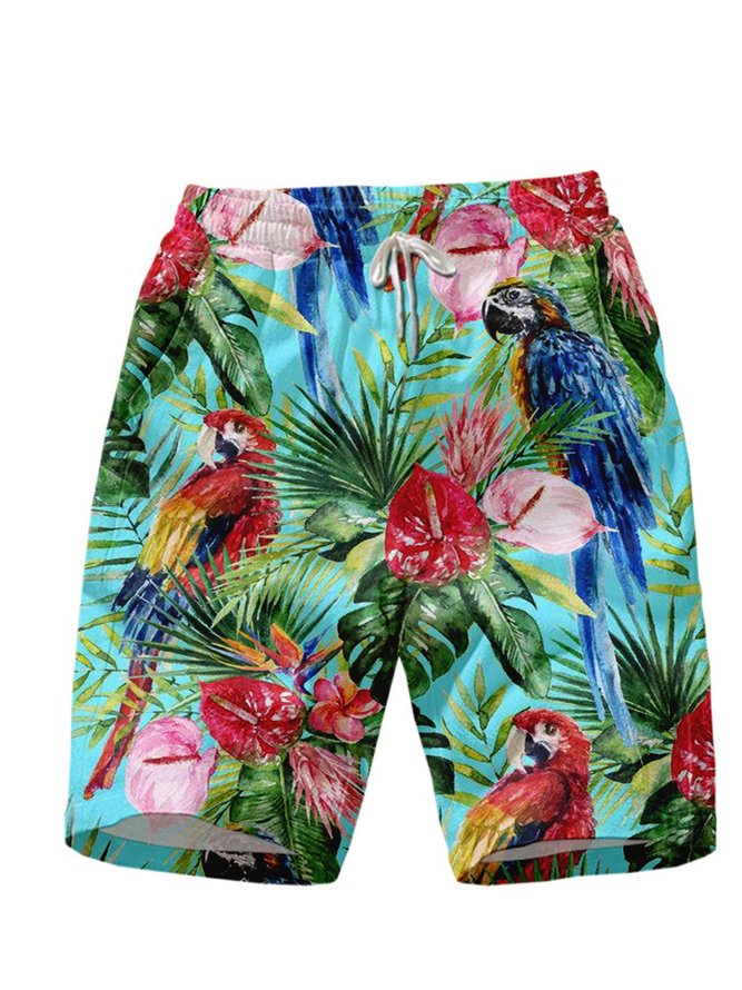 Summer Season Animal Printed Shorts Casual Beach Men's Pant Online ...