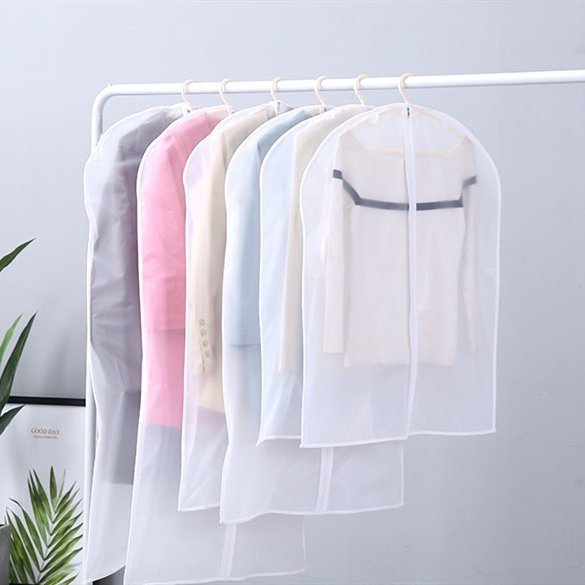 Hanging Garment Bag Clear Plastic Breathable Moth Proof Clothing Cover