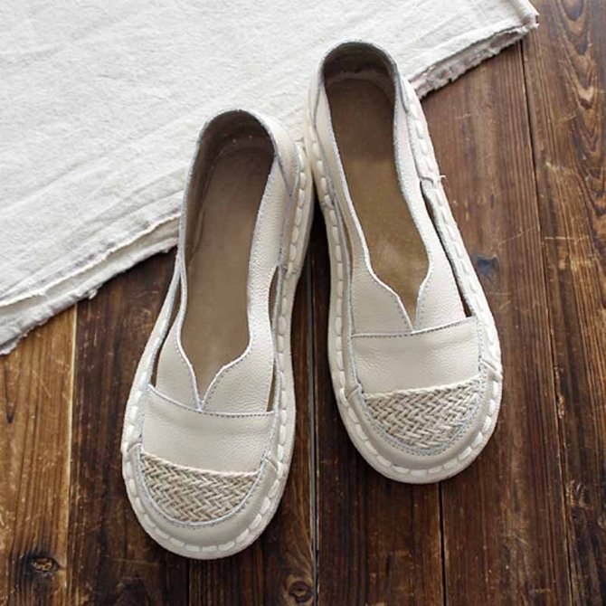 high quality leather flats