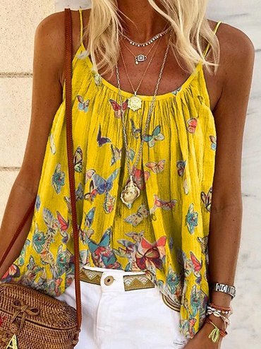 White Sleeveless Shift Tops