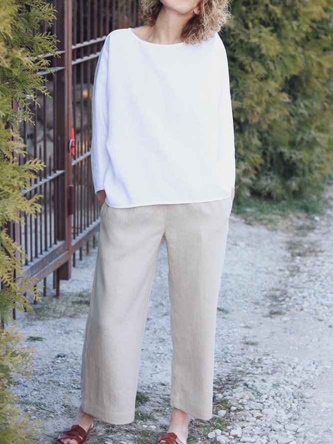 Casual Long Sleeve Shirt Tunic Top