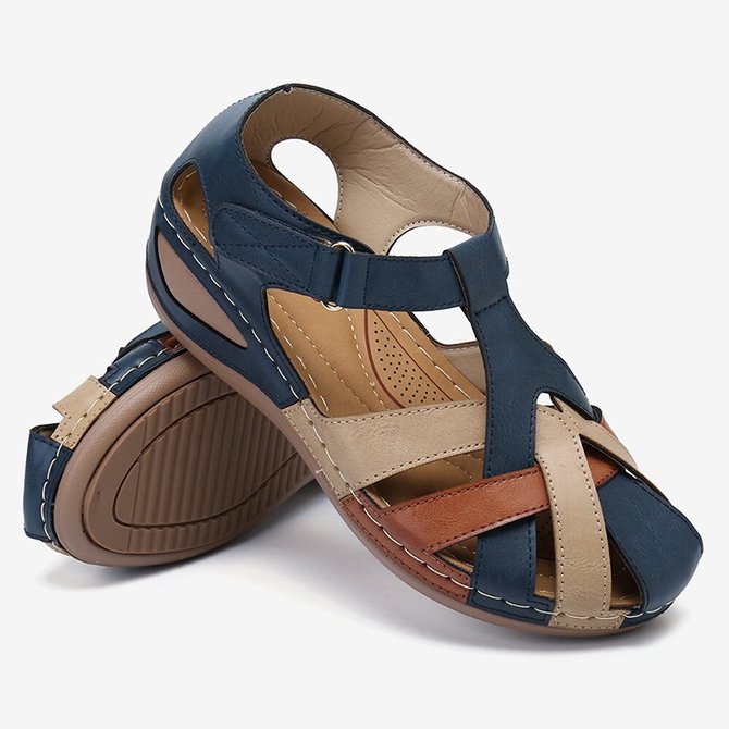 brown casual sandals