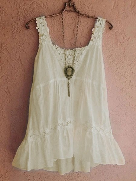 zolucky Women's Casual Loose Solid Vest  & Top