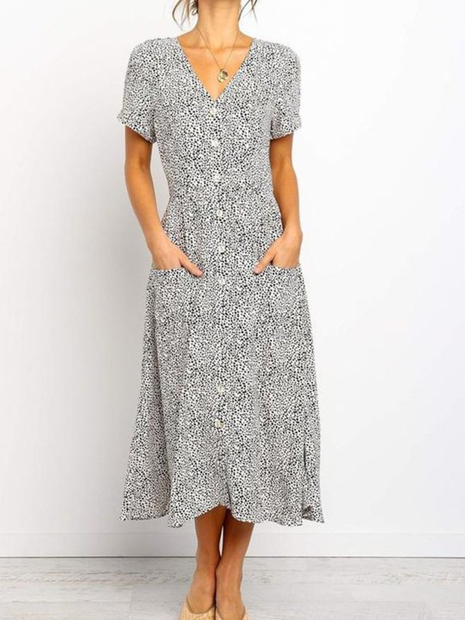 Black White Casual Polka Dots Dresses | Dresses | Zolucky ...