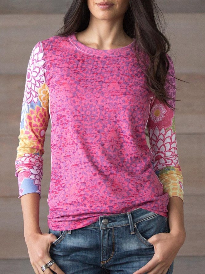long sleeve multicolor shirt