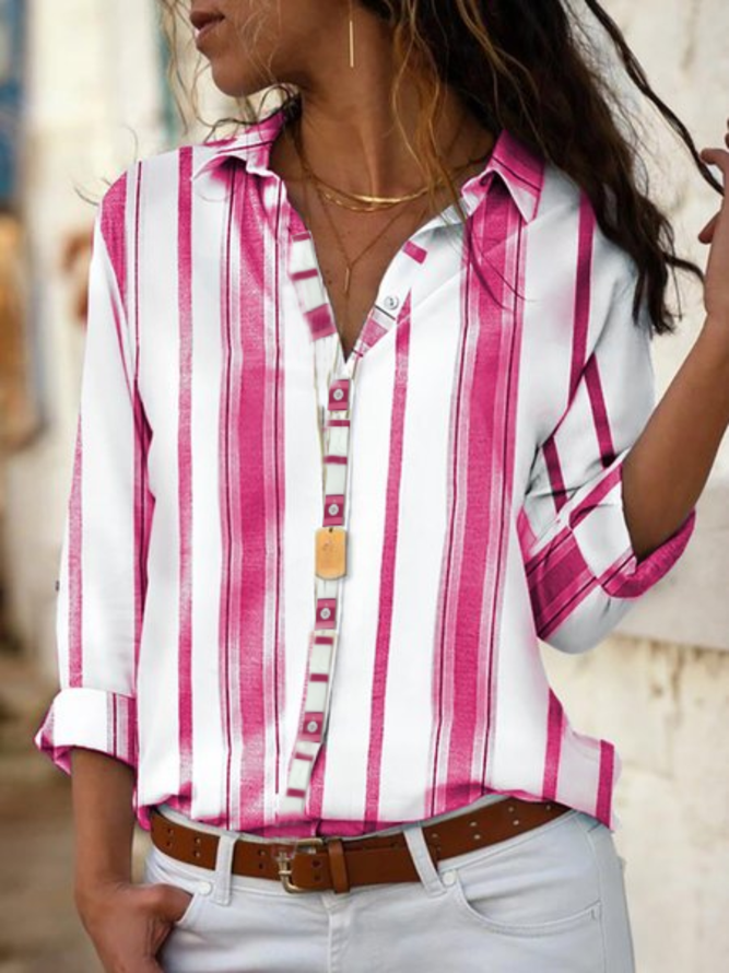 pastel striped shirt womens