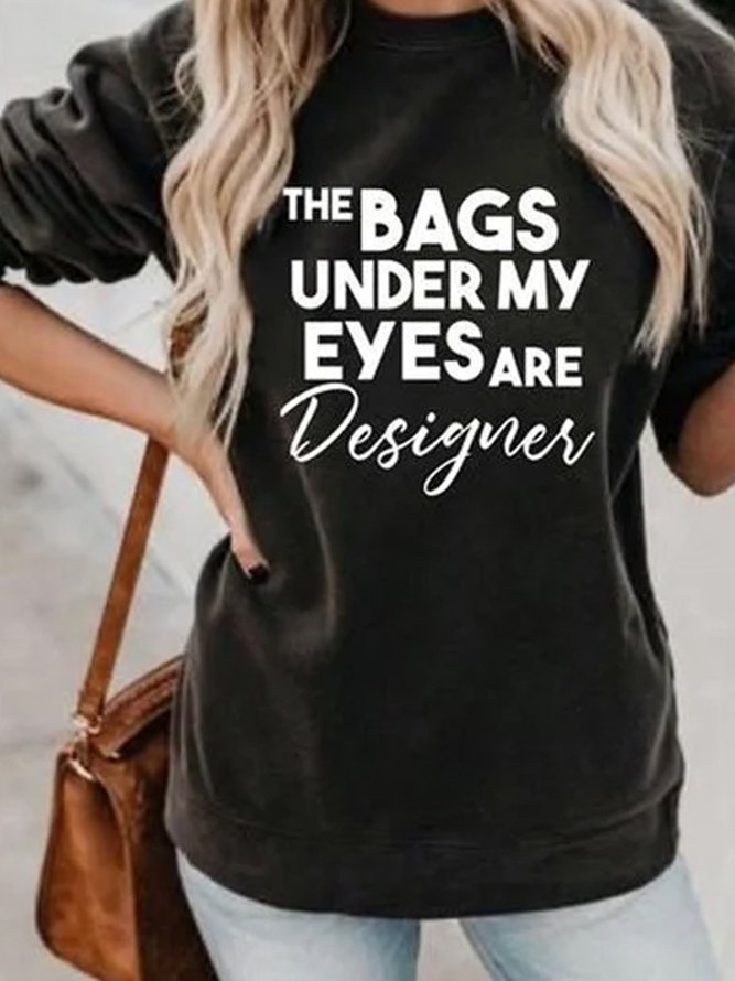 Black Cotton-Blend Printed Vintage Sweatshirt