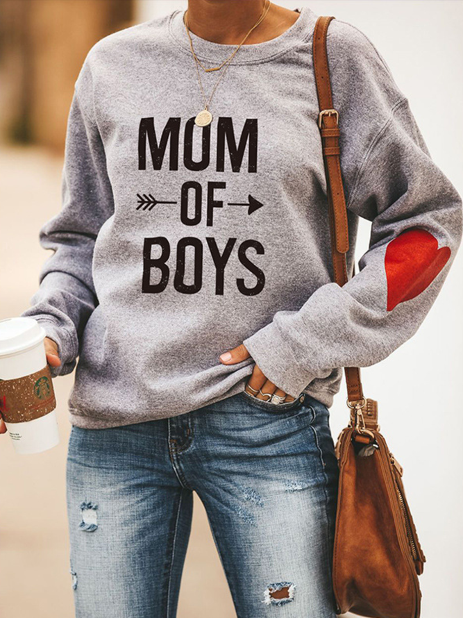 Casual Crew Neck Sweatshirt