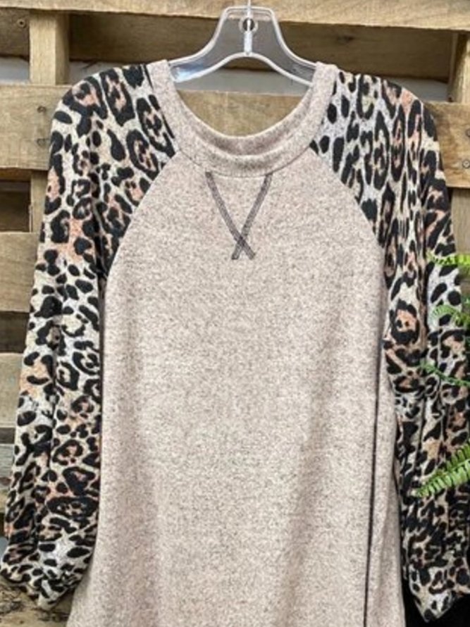 Casual Leopard Sweatshirts
