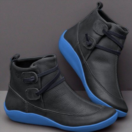 flat heel pu shoes