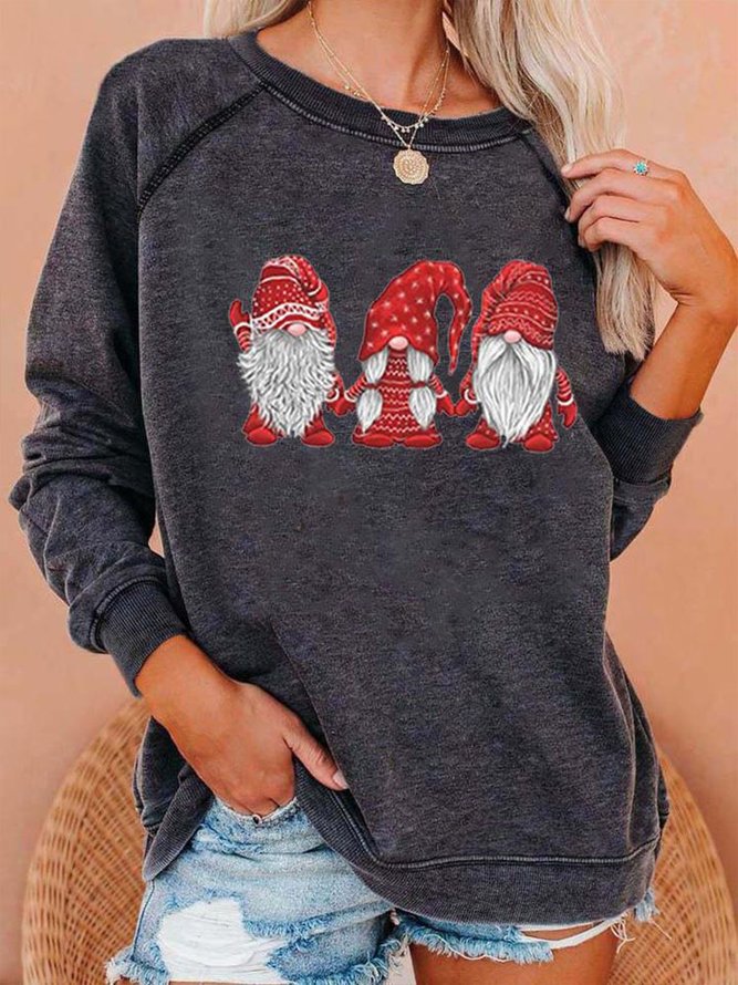 Women Casual Black Cotton Merry Christmas Sweatshirt Xmas Hoodies | zolucky