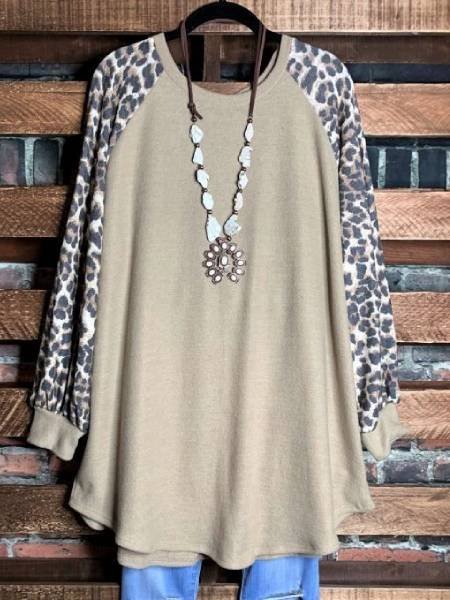 Casual Cotton Long Sleeve Top