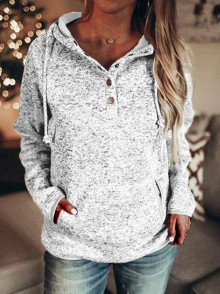 Casual Long Sleeve Cotton-Blend Sweater