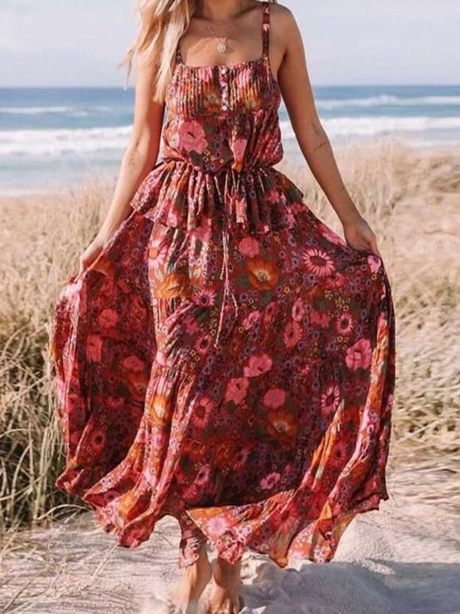 Printed Boho Dresses zolucky