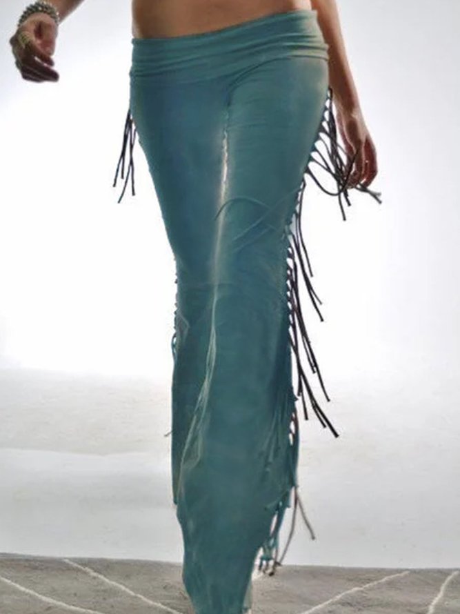 Fringed Casual Pants