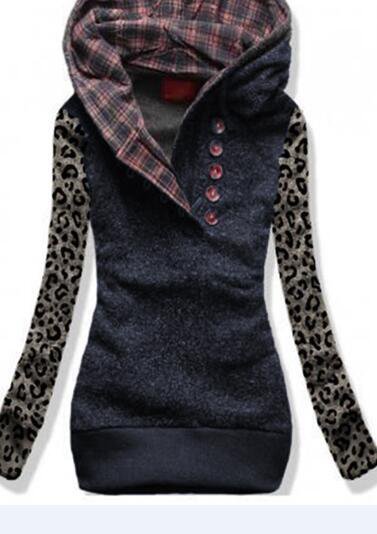 Gray Printed Casual Sweatshirts