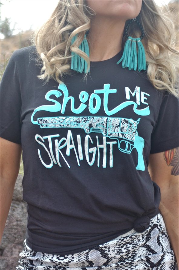 Abstract Short Sleeve Cotton-Blend Color-Block T-shirt