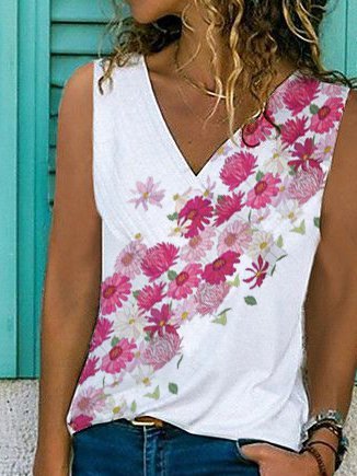 Sleeveless Casual Shirt & Top
